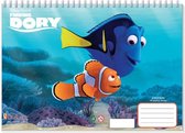 kleurboek Finding Dory junior 33 cm papier lichtblauw