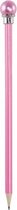 potlood parel junior 19 cm hout roze