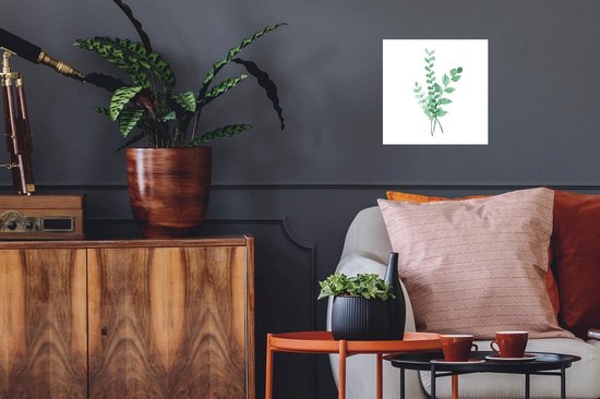 Stickers muraux - Aquarelle - Vert - Wit - 30x30 cm - Feuille adhésive