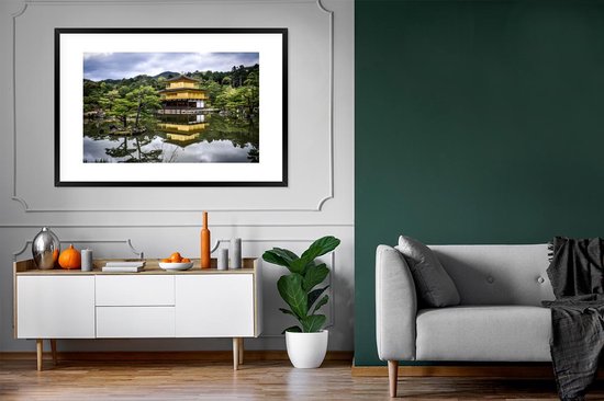 Cadre photo avec affiche - Pavillon - Kyoto - Japon - 120x80 cm - Cadre pour affiche