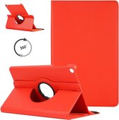 Draaibaar Hoesje - Rotation Tabletcase - Multi stand Case Geschikt voor: Samsung Galaxy Tab A7 Lite - T220 / T225 8.7 inch - rood
