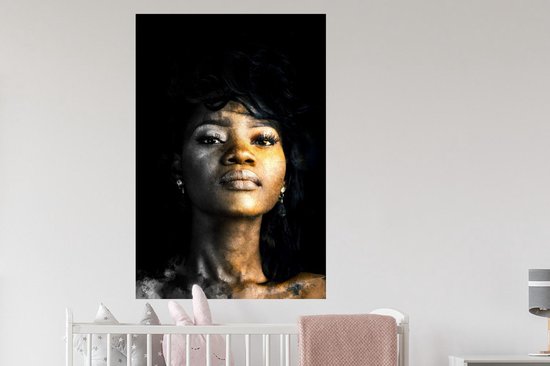 Stickers muraux - Film autocollant - Femme - Argile - Couleurs - 80x120 cm - Film adhésif - Stickers muraux Chambre d'enfant - Papier peint autocollant