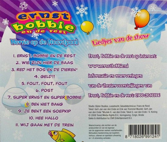Ernst, Bobbie en de Rest - Herrie Op De Noordpool (CD) - Ernst, Bobbie en de rest