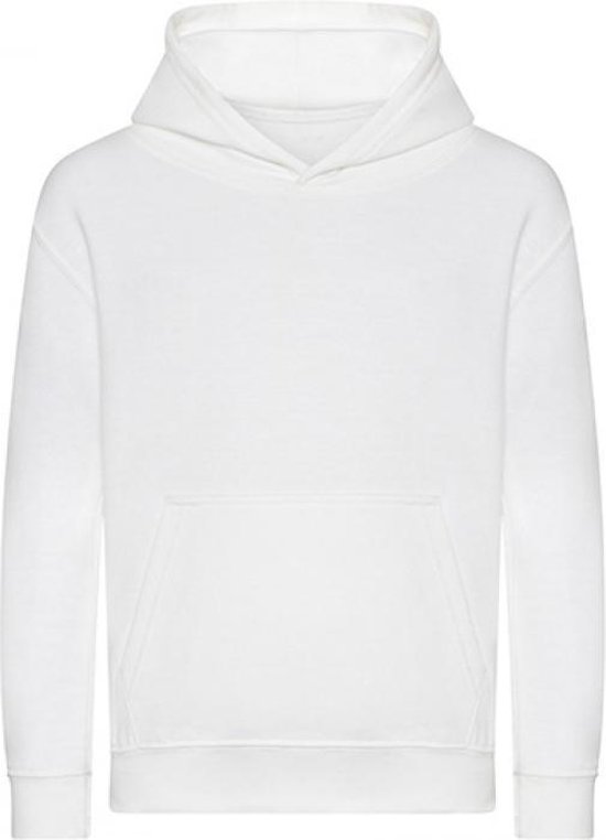 Kids Organic Hoodie Maat 1/2 (XXS) (Arctic White)