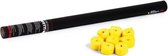 TCM FX - Confetti Kanon - Shooter - Confettikanon - Confettikanonnen - Handheld Streamer 80cm yellow - Party Popper