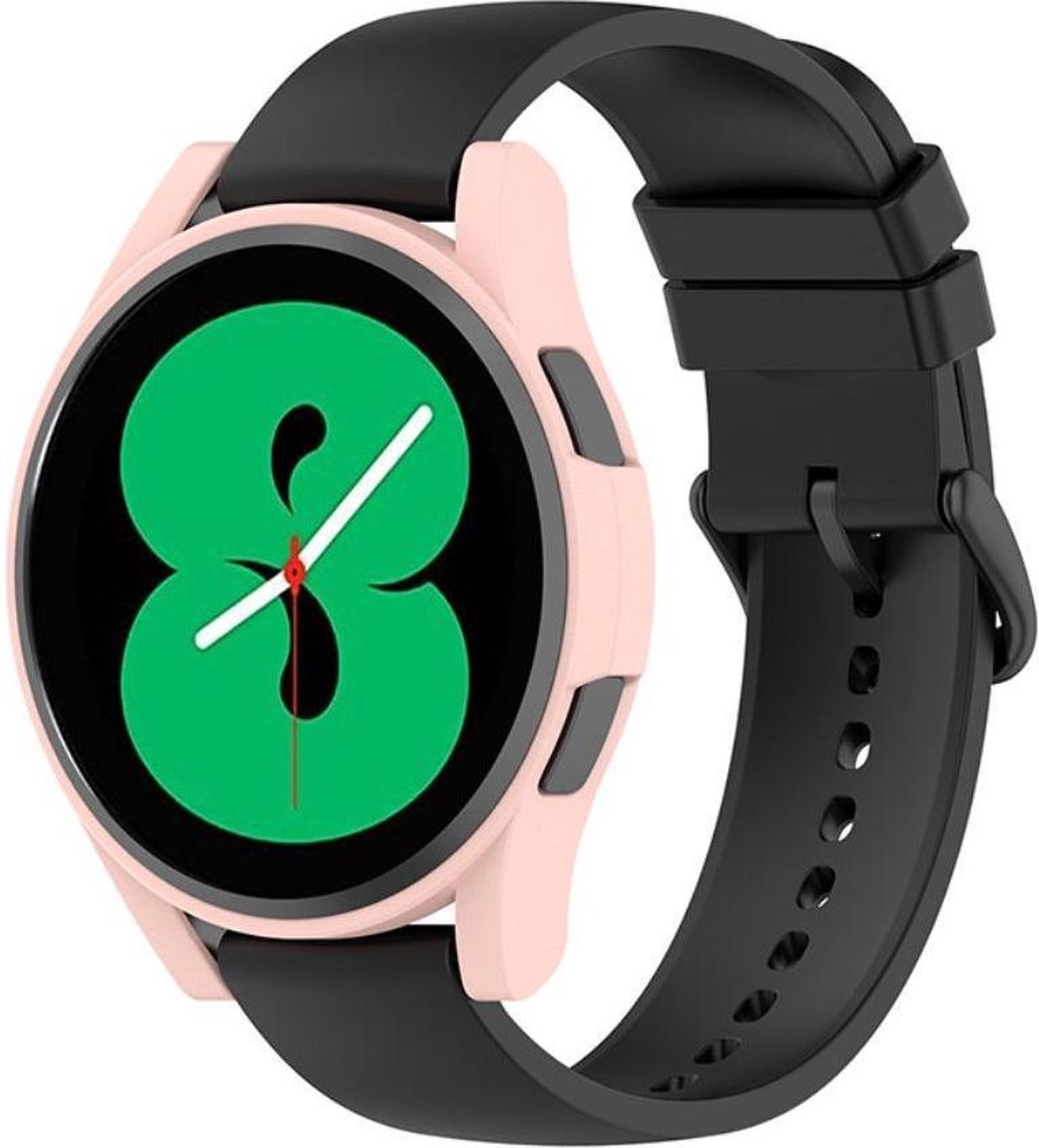 Hard Plastic Bumper Hoesje Roze Geschikt voor Samsung Galaxy Watch 4 44MM