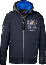 Camp David, softshell jack met capuchon en artwork