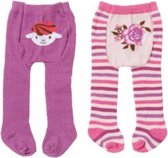 maillot 2 stuks paars en streepjes 22 cm