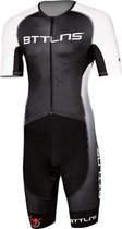 BTTLNS trisuit | triathlon pak | trisuit korte mouw heren | Typhon 2.0 | zwart-wit | XXL