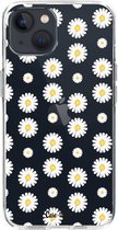 Casetastic Apple iPhone 13 Hoesje - Softcover Hoesje met Design - Daisies Print