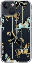 Casetastic Apple iPhone 13 mini Hoesje - Softcover Hoesje met Design - Carousel Horses Print