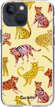 Casetastic Apple iPhone 13 mini Hoesje - Softcover Hoesje met Design - Wild Cats Print