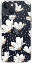 Casetastic Apple iPhone 13 Hoesje - Softcover Hoesje met Design - Sprinkle Leaves and Flowers Print