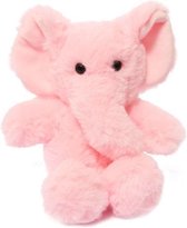 knuffel olifant junior 15 cm polyester roze