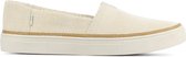 TOMS Instappers Dames - Instapschoenen / Damesschoenen - Canvas   - Parker - Gebroken wit - Maat 38