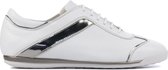 La Cabala Sneakers Dames - Lage sneakers / Damesschoenen - Leer    -  L902004 - Wit - Maat 37.5