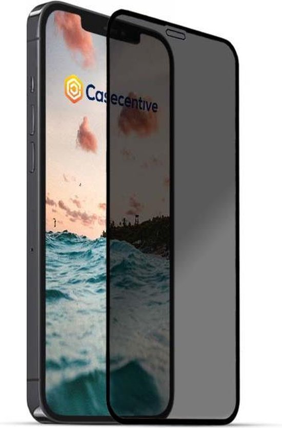 Casecentive Privacy Glass Screenprotector 3D full cover - Glasplaatje geschikt voor iPhone 13 / iPhone 13 Pro