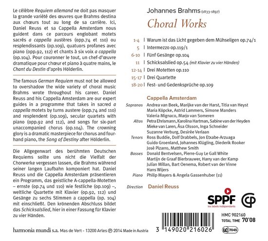 Cappella Amsterdam - Choral Works (CD)