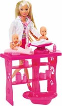 pop Steffi Love Baby Doctor junior 29 cm roze 4-delig