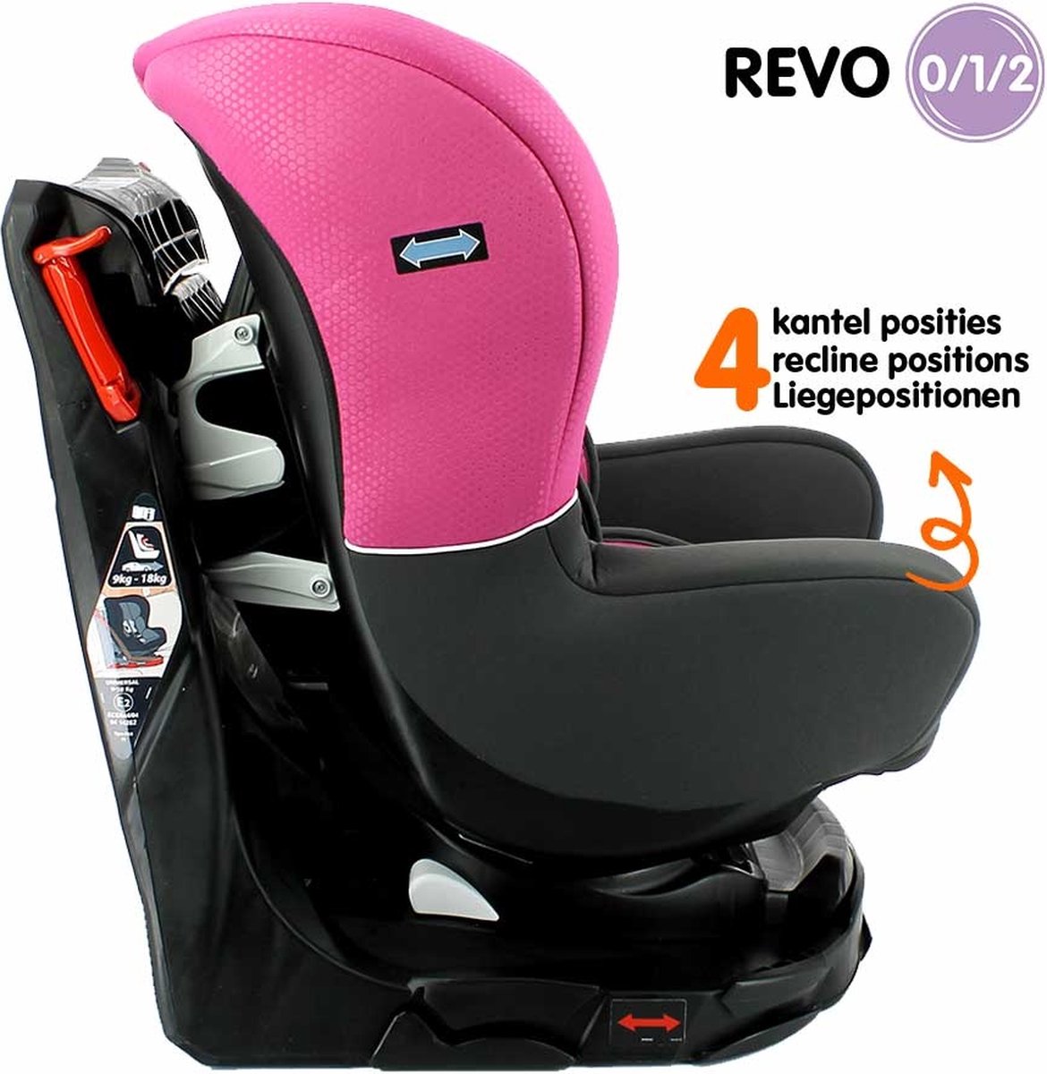 Siège d'auto pivotant Nania Revo SP Luxe rose