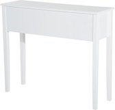 Nancy's Allendale Console SIde Tafel - Wit - Gefabriceerd Hout - 39,37 cm x 12,59 cm x 33,46 cm