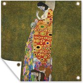 Tuinposters Hope II - Gustav Klimt - 50x50 cm - Tuindoek - Buitenposter