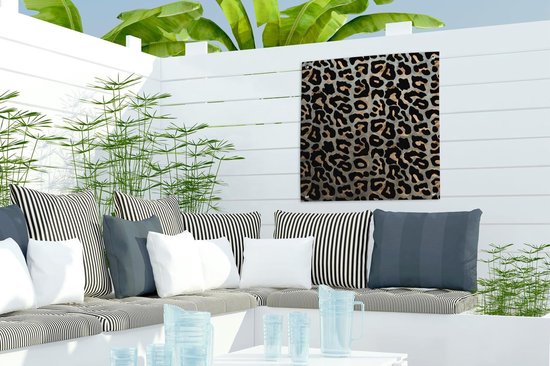 Posters de jardin animalier - Panthère - Luxe - 50x50 cm - Toile de jardin