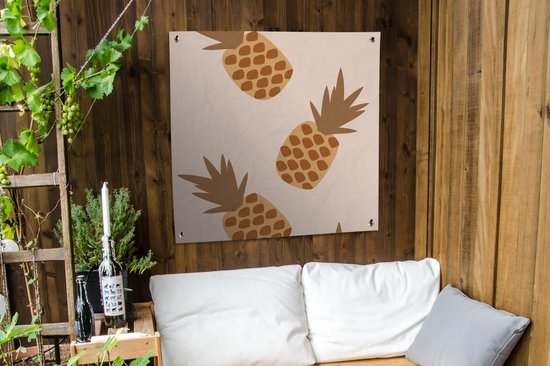 Toile de jardin Summer - Ananas - Fruit - 100x100 cm