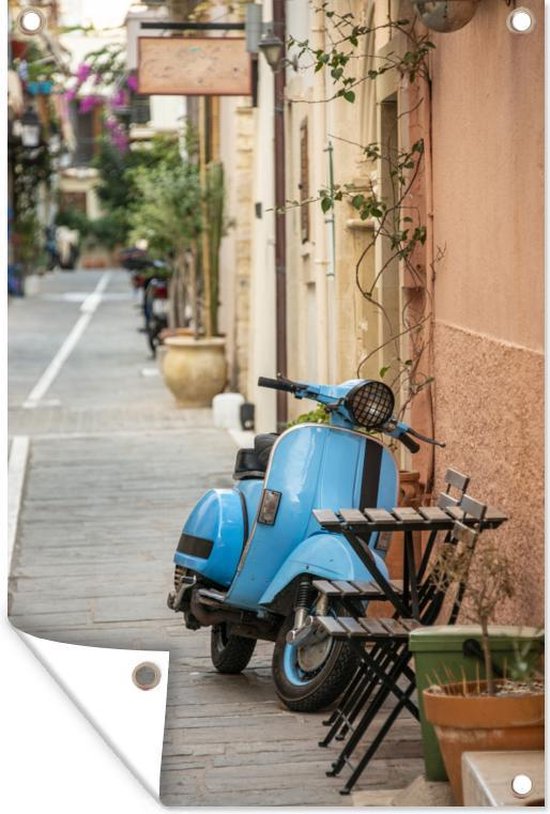 Décoration murale Scooter Crète Grèce 120x180 cm Poster jardin