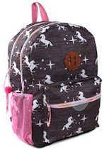 backpack PL Unicorn Forever 43 cm polyester grijs