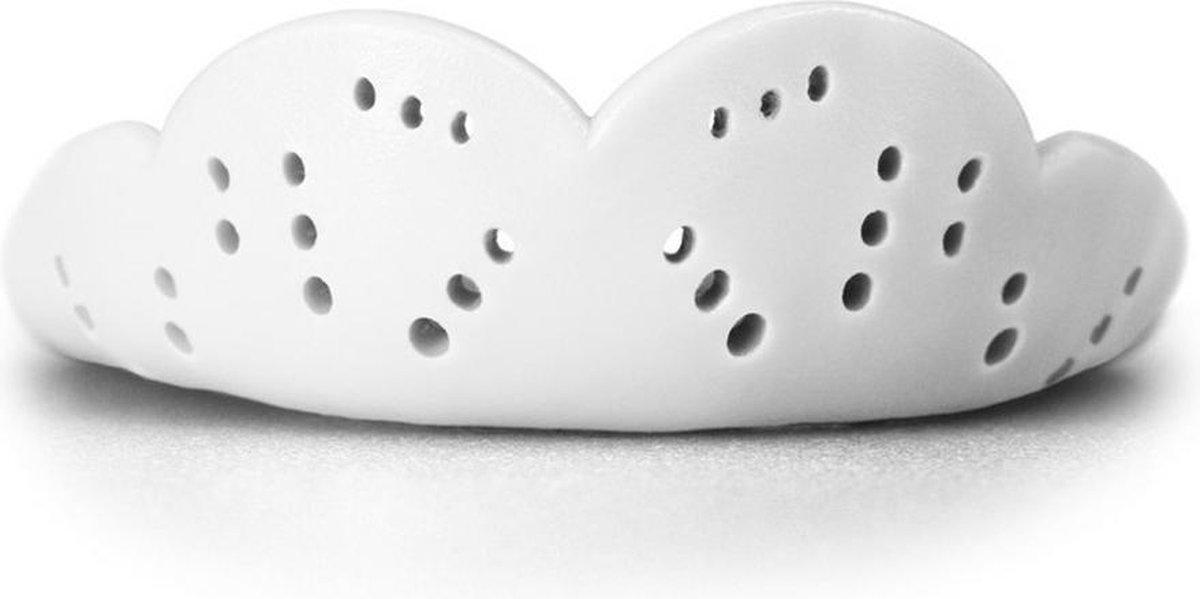 Sisu - Max 2.4 - Bitje - Gebitsbeschermer / Mondbeschermer / Mouthguard - One Size - Wit - Professionele Mondbeschermer voor Hockey & MMA