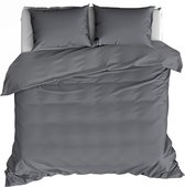 Customer Label Byrklund Dekbedovertrek Just 1 Color - 140x220 - 100% Katoen - Antraciet