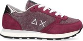 Sun68 Girls Ally Thun Glitter Lage sneakers - Meisjes - Rood - Maat 36