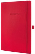 Sigel notitieboek - Conceptum Pure - A5 - softcover - rood - 194 pagina's - 80 grams - lijn - SI-CO325