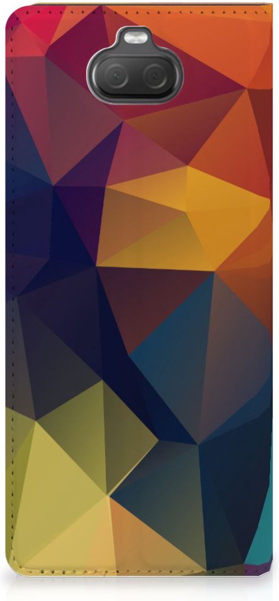 Sony Xperia 10 Stand Case Polygon Color