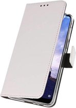 Booktype Telefoonhoesjes - Bookcase Hoesje - Wallet Case -  Geschikt voor Nokia X6 6.1 Plus - Wit