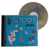 Cd-rom met judo cliparts