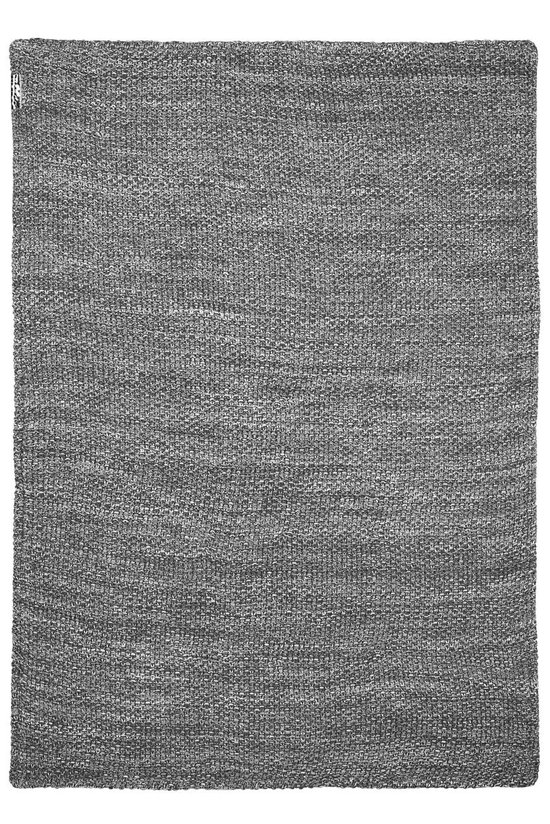 Meyco wiegdeken Relief Mixed met velvet - 75x100 cm - grijs