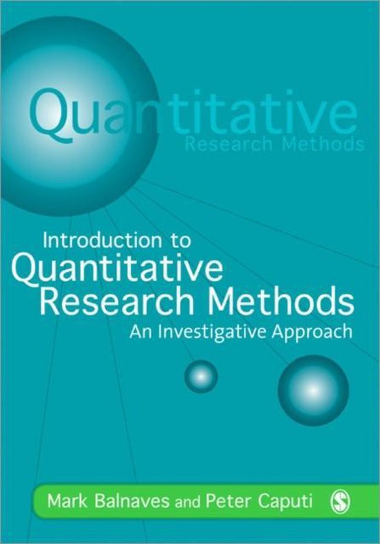 Introduction To Quantitative Research Me - cover