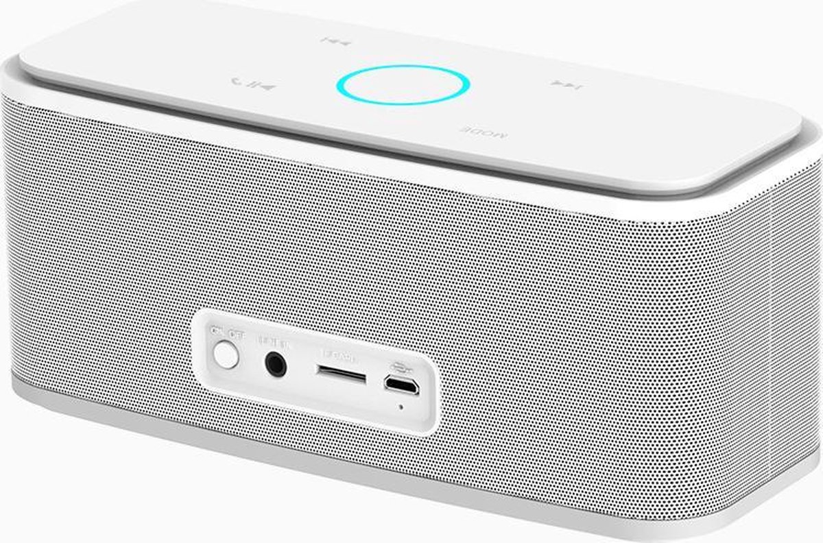 DOSS SOUNDBOX WHITE BLUETOOTH SPEAKER