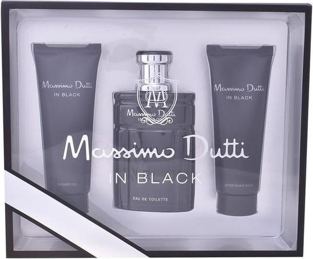 Parfumset voor Heren In Black Massimo Dutti (3 pcs) | bol.com