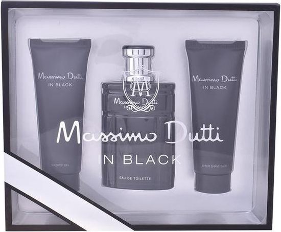 kortademigheid Leidingen ongeduldig Parfumset voor Heren In Black Massimo Dutti (3 pcs) | bol.com