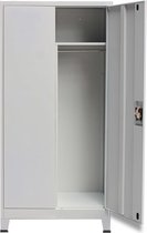 Stevige lockerkast met twee deuren 90x40x180 / locker kast met planken