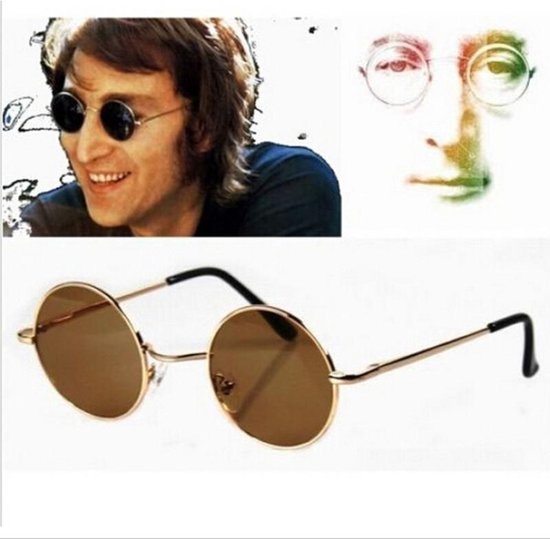 Faveurs de Lunettes Lunettes de Soleil de Style Cercle des années 60 Rose, Violet et Bleu Style Hippie Costume et Accessoire de soirée 3 pièces Pomcat John Lennon 