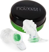 Noizezz - Medium - Gehoorbescherming met vlakke demping rond 16 dB - Transparant - Oortjes - 1 paar