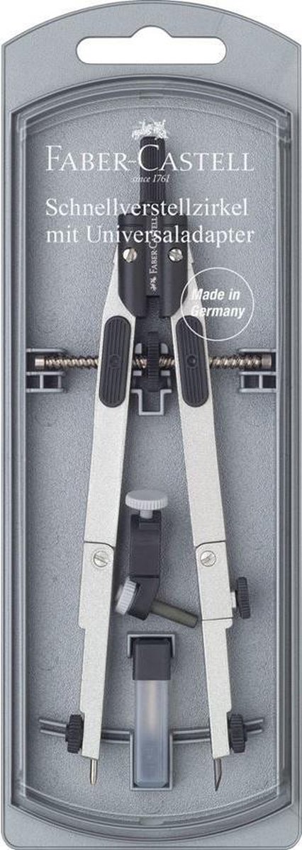 Faber-Castell 174014 passer Zwart, Roestvrijstaal 1 stuk(s)