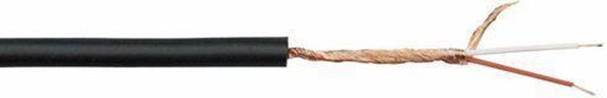 DAP Audio MC-206B microfoon kabel zwart 6mm, 100 meter op rol