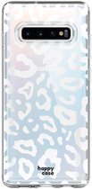 HappyCase Galaxy S10 Plus Flexibel TPU Hoesje Luipaard Print