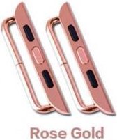Adapter 38mm / 40mm Metalen Band Connector (Set van 2) - Geschikt voor Apple Watch 38/40mm - RoseGoud