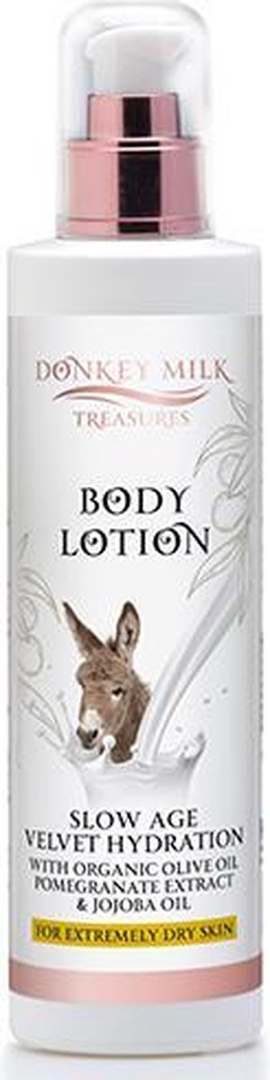 Goedkoopste Bodylotion Donkey Treasures Slow Age 250ml | Verwen je huid met fluweelzachte hydratatie, Biologische Olijfolie, Granaatappel en Jojoba Olie